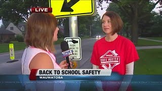 LED crosswalk signs installed near schools in Wauwatosa