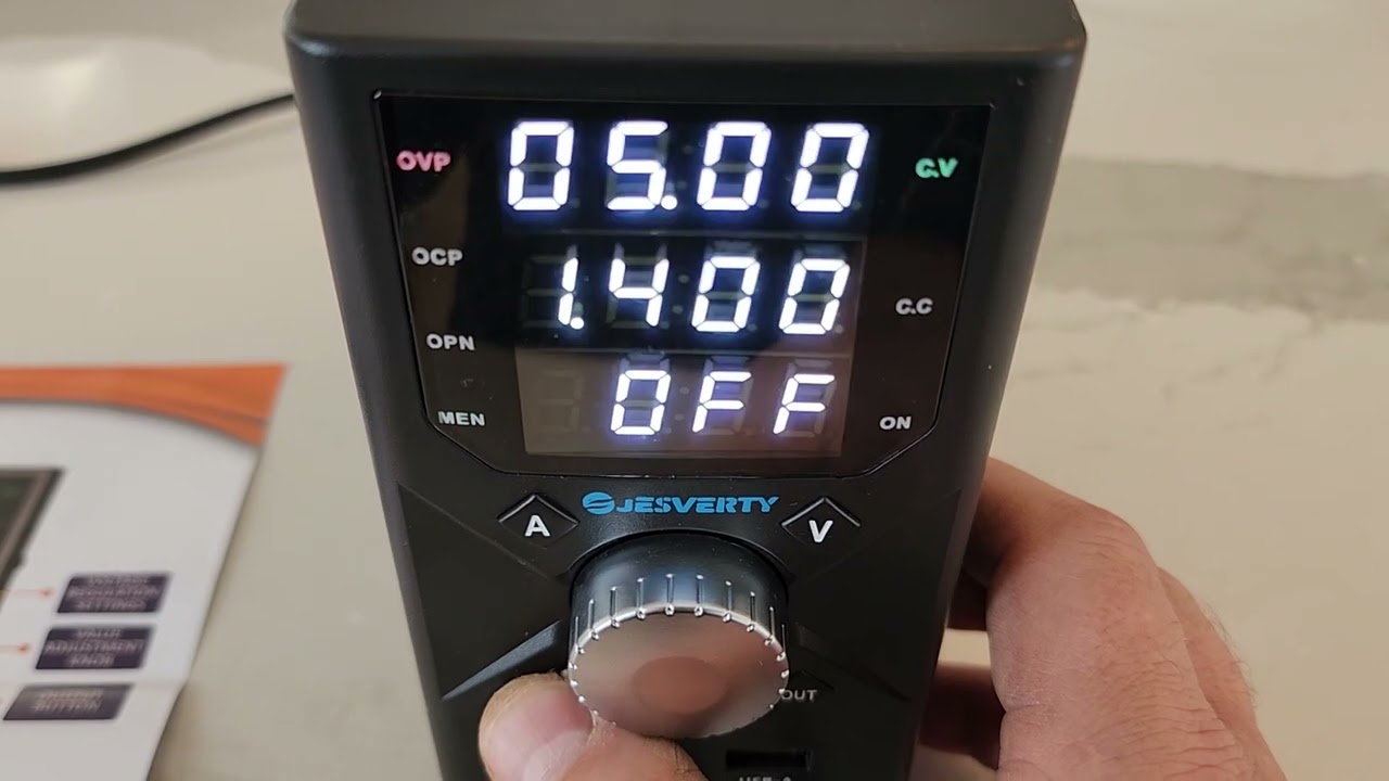 JESVERTY SPS-3010X DC Voltage Power Supply with USB A & C Outputs