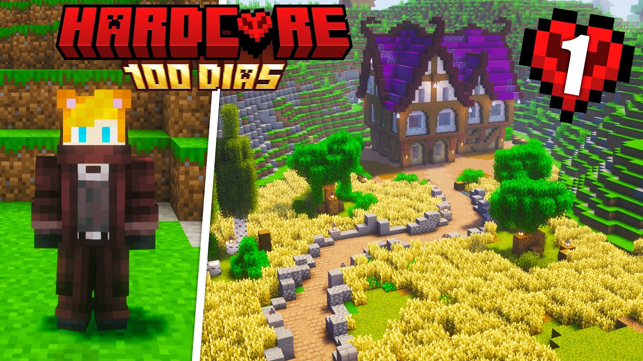 Sobreviví 100 Días en Minecraft Hardcore 26.2