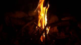 Tending a Campfire 2 - FREE NATURE STOCK FOOTAGE