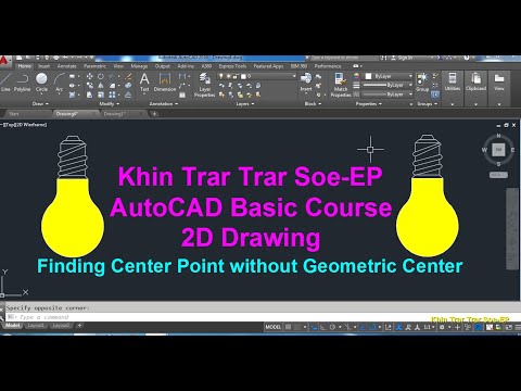 How to get center mark for rectangle without Geometric center(For AutoCAD 2010)