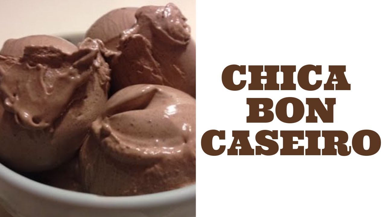 Sorvete CHICABON caseiro de chocolate – Fácil e Rápido!
