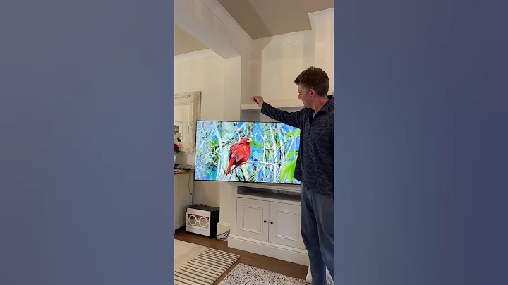 LG 55” C5 TV wall mounted | Screen peel reveal.