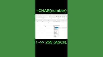 Create Characters from Codes  #Excel #ExcelTips #ExcelShorts #CHARFunction #SpecialCharacters
