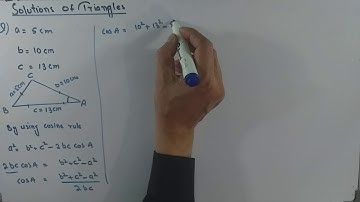 Solution of triangle EX: 12.2 Q:1 Class: 11th