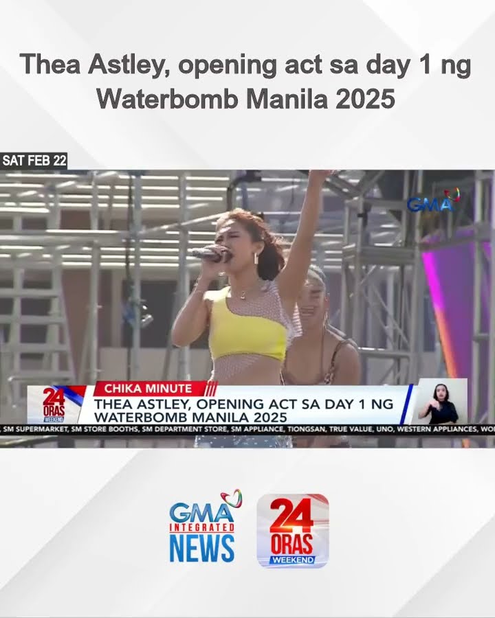 Thea Astley, opening act sa day 1 ng Waterbomb Manila 2025 | 24 Oras Weekend