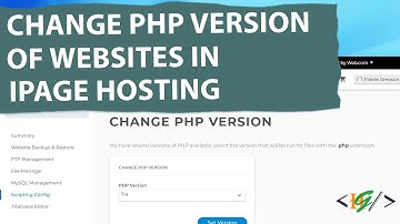 How to Change PHP Version in iPage Hosting | Website | Update PHP