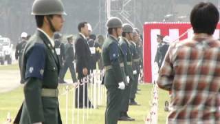 [20101017]自衛隊観閲式x朝霞x国旗降下～観閲官退場