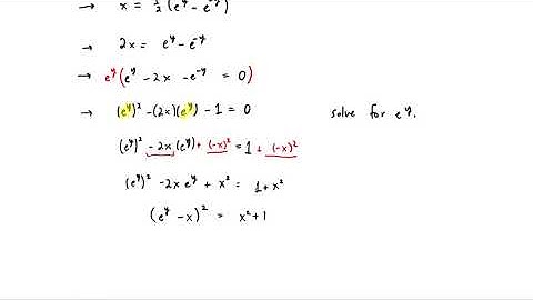 Inverse Hyperbolic Functions
