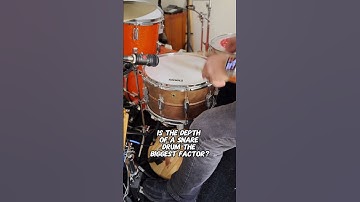 Does the depth of a snare drum really matter? #shorts #short #snaredrum #sound #tune #tuning #drums