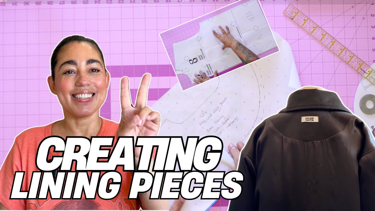 Creating Full Lining Pattern Pieces From Facings