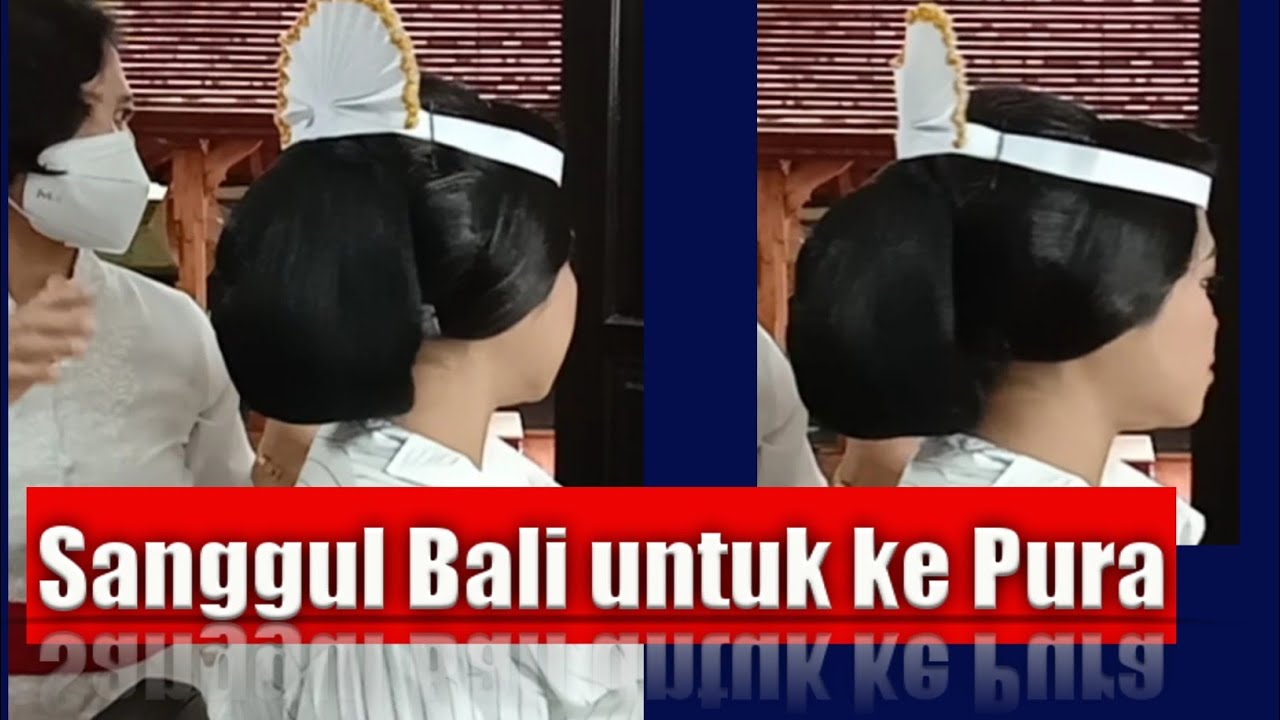 Sanggul Bali ke Pura. Sanggul Bali dengan poni. @darma risna