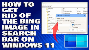 How To Get Rid Of The Bing Image In Search Bar |  Remove Bing on Windows 11/10 [Guide]