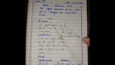 9th Class Theorem 12.3 video
