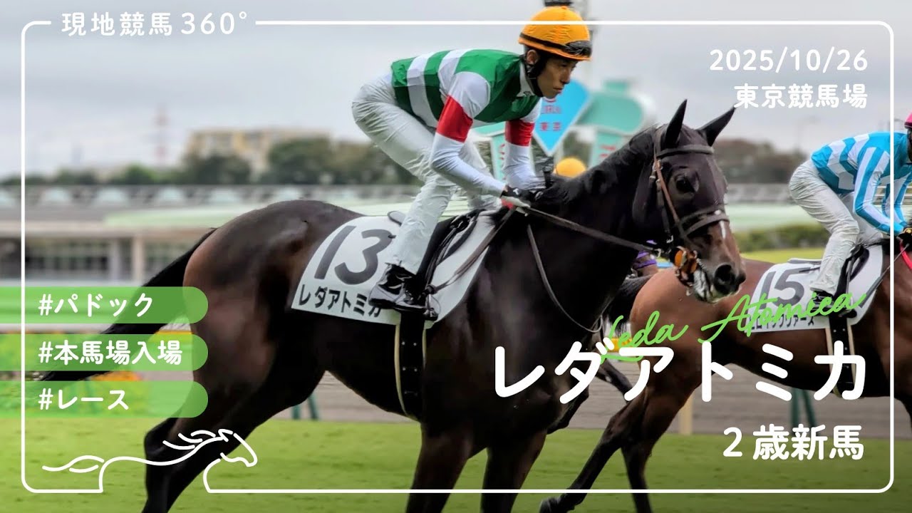 レダアトミカ | 2歳新馬 | パドック/本馬場入場/レース | 2025/10/26