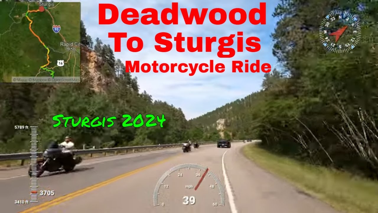 Deadwood to Main Street Sturgis Motorcycle Ride / Sturgis Motorcycle ...