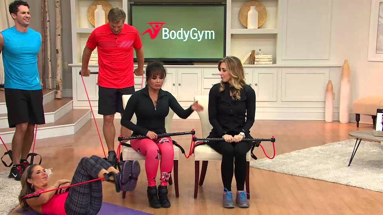 Bodygym Portable Home Gym Resistance System With Stacey Stauffer Bar Workout Gym Strength Training For Beginners