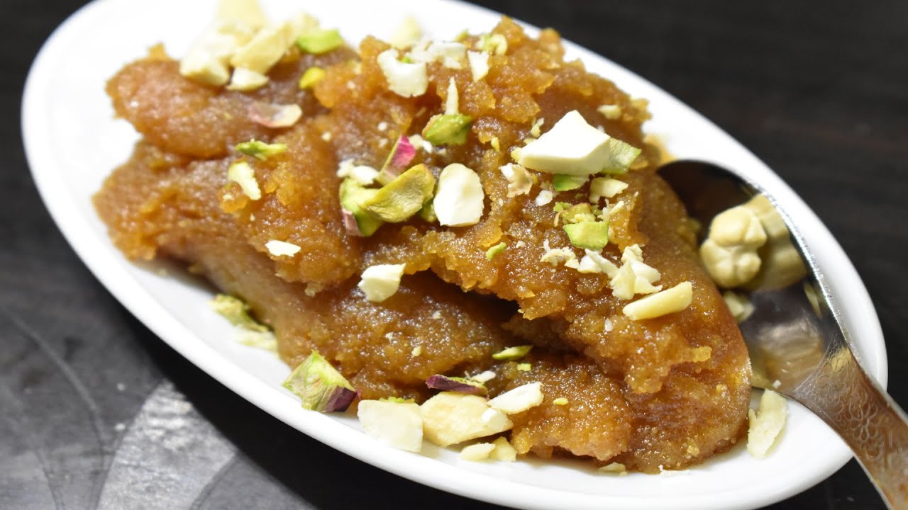 Easy Atta Halwa Recipe in 10 mins. in Hindi 3 Ingredient Atta Halwa