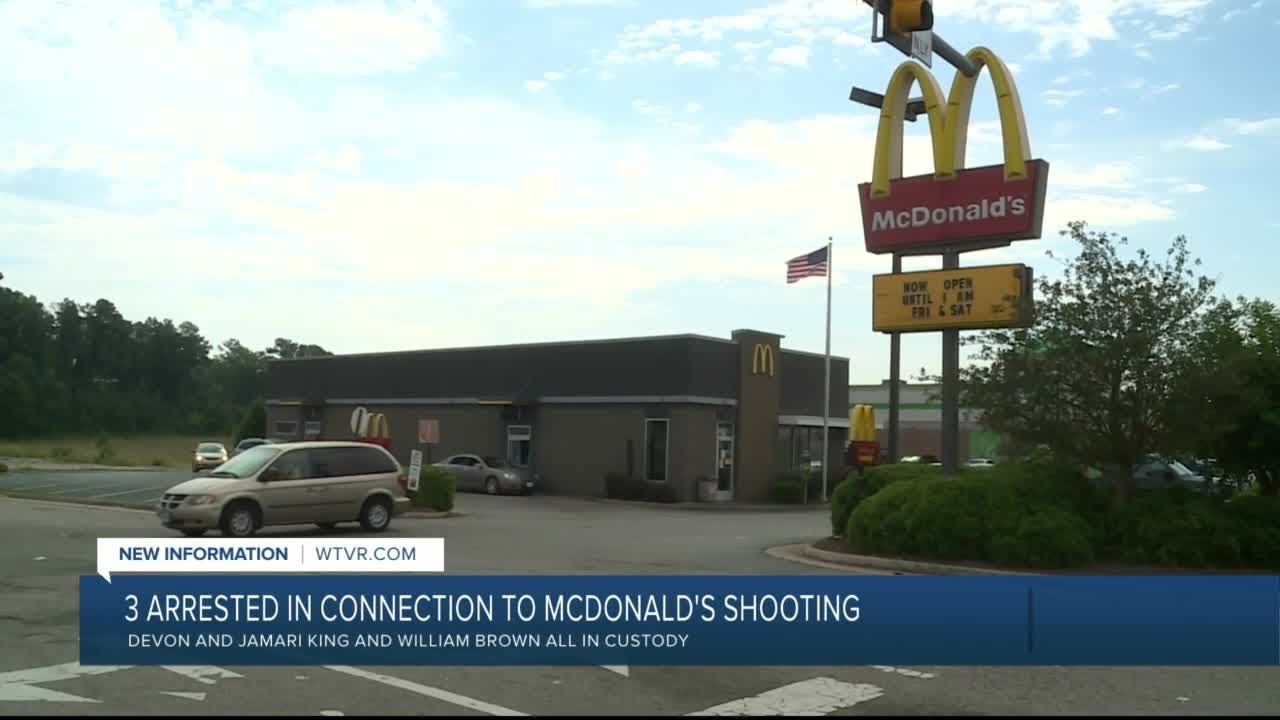 Father and son arrested for McDonald's shooting