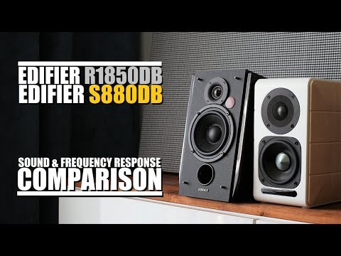 Edifier S880DB vs Edifier R1850DB  ||  Sound & Frequency Response Comparison