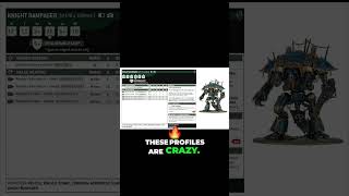 Chaos Knights in Tsons - Shred Infantry with this Sweep Profile #warhammer40k #warhammer