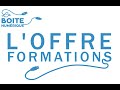 Loffre formation de la bote numrique