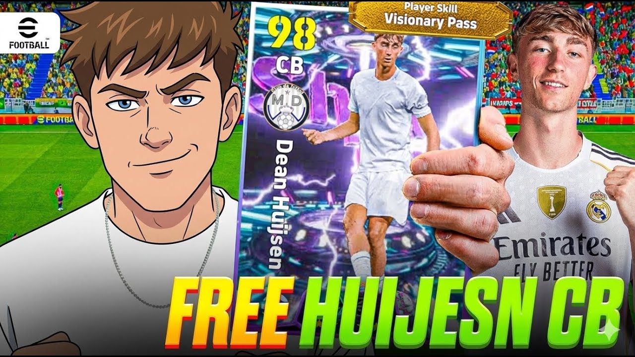 Free Show Time HUIJSEN🔥 "BEST F2P BUILD-UP CB 💀" REVIEW | new year gift | efootball mobile 26