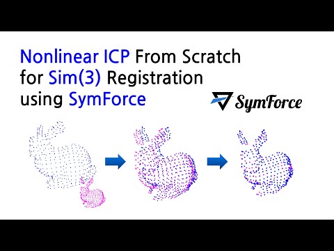 Nonlinear Sim(3) ICP From Scratch using Symforce