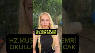 Hz.musanın 10 Emir I Okullara Asılacak .Musa