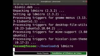 Installation of LDmicro on Linux-English