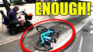 Old Man Had Enough of Dumped E-Bikes