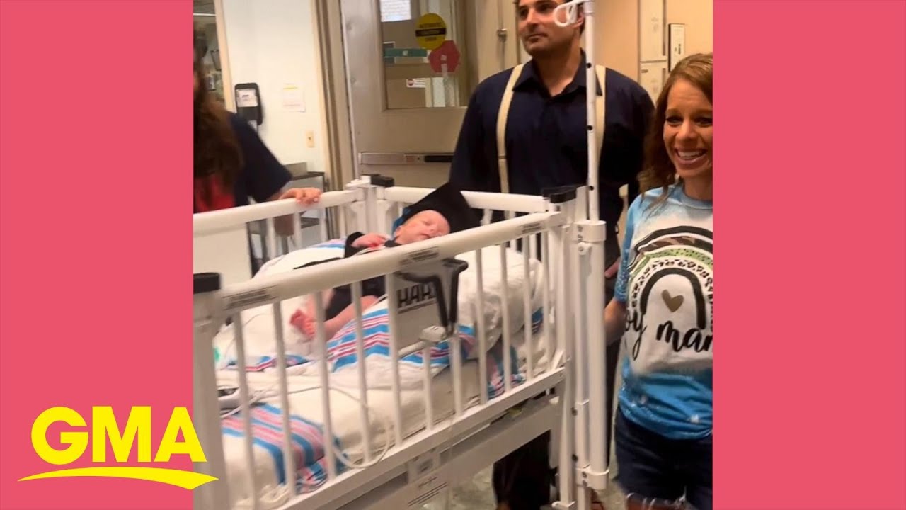 Baby born at 23 weeks graduates from hospital NICU after 170 days - Good  Morning America