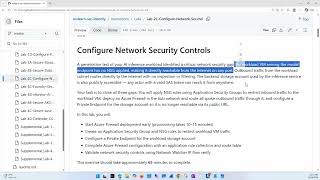 Configure Azure Network Security Controls | SC-500 Lab Demo