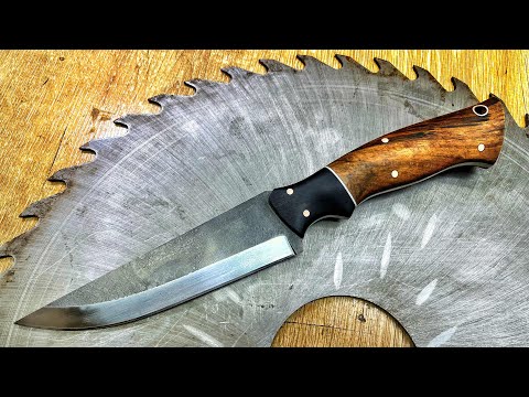 видео: Making A Hunting Knife From A Saw Blade