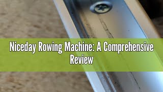 Niceday Rowing Machine: A Comprehensive Review