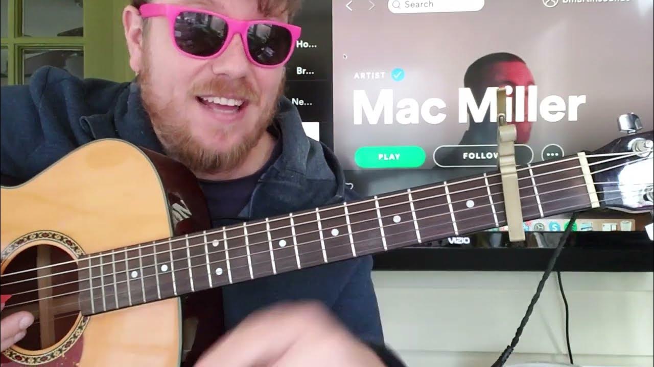 How To Play Hand Me Downs Guitar Mac Miller // guitar tutorial beginner
