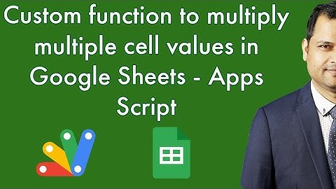 Google sheet custom function to Multiply multiple cell values