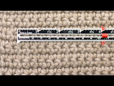 Comment mesurer Gauge Pour Crochet :: Crochet Astuce # 25