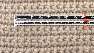 How To Measure Gauge For Crochet :: Crochet Tip #25