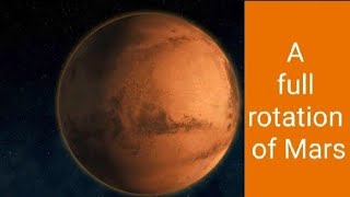 A full rotation of the planet Mars (Hubble Captures By NASA)