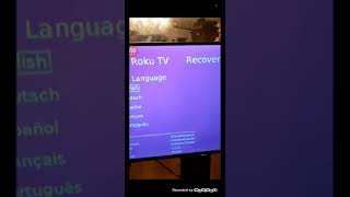 How to get out of recovery mode on a TCL Roku Television