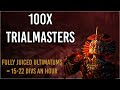 Loot from 100x trialmasters  fully juiced ultimatum is 20 divines an hour path of exile 324