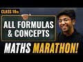 Class 10th maths  all formulas and concepts in one shot   shobhit nirwan