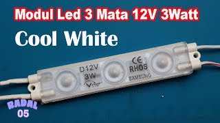 Lampu LED 3 Mata 12volt 3watt. 