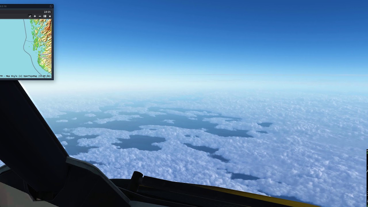 x plane 10 clouds