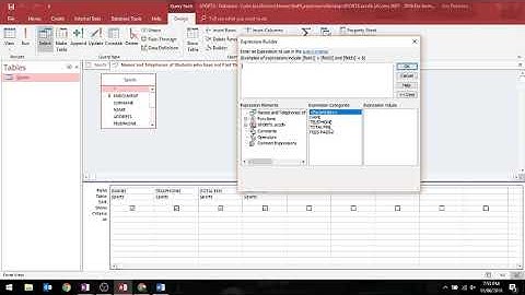 MS Access - Query with Operators