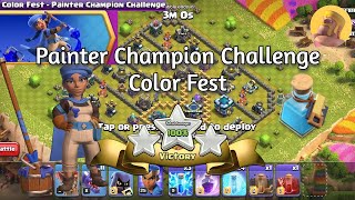 Painter Champion Challenge Color Fest 3 Star 2023 [Clash of Clans] screenshot 5