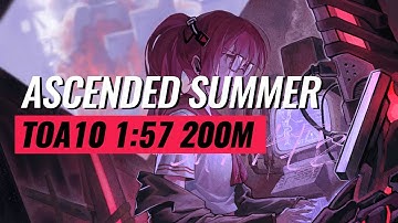 [Tide of Ashes 10] 2 mins for 200M - Ascended Summer Downs War Apostle | Path to Nowhere