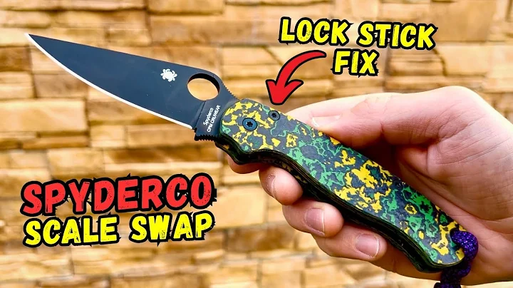 Spyderco PM2 Lock Stick FIX & Scale Swap, Toxic Storm Fatcarbon, CruWear Sharpening, CME by OCD4EDC