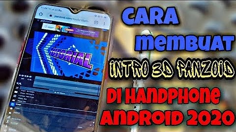 🔴cara & trik membuat intro 3D Panzoid di hp android | TUTORIAL PANZOID